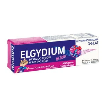 ELGYDIUM Kids pasta dla dzieci o smaku czerwonych owoców  3-6 lat 50ml