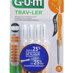 Szczoteczka międzyzębowa GUM Trav-Ler ISO 2, 0.9mm 4 szt.