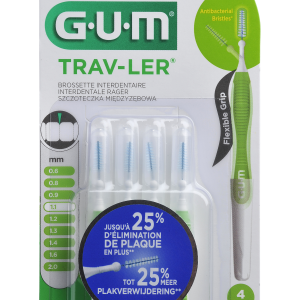 Szczoteczka międzyzębowa GUM Trav-Ler ISO 3, 1.1mm 4 szt.