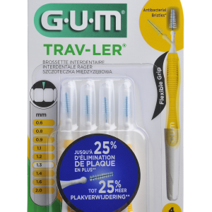 Szczoteczka międzyzębowa GUM Trav-Ler ISO 4, 1.3mm 4 szt.