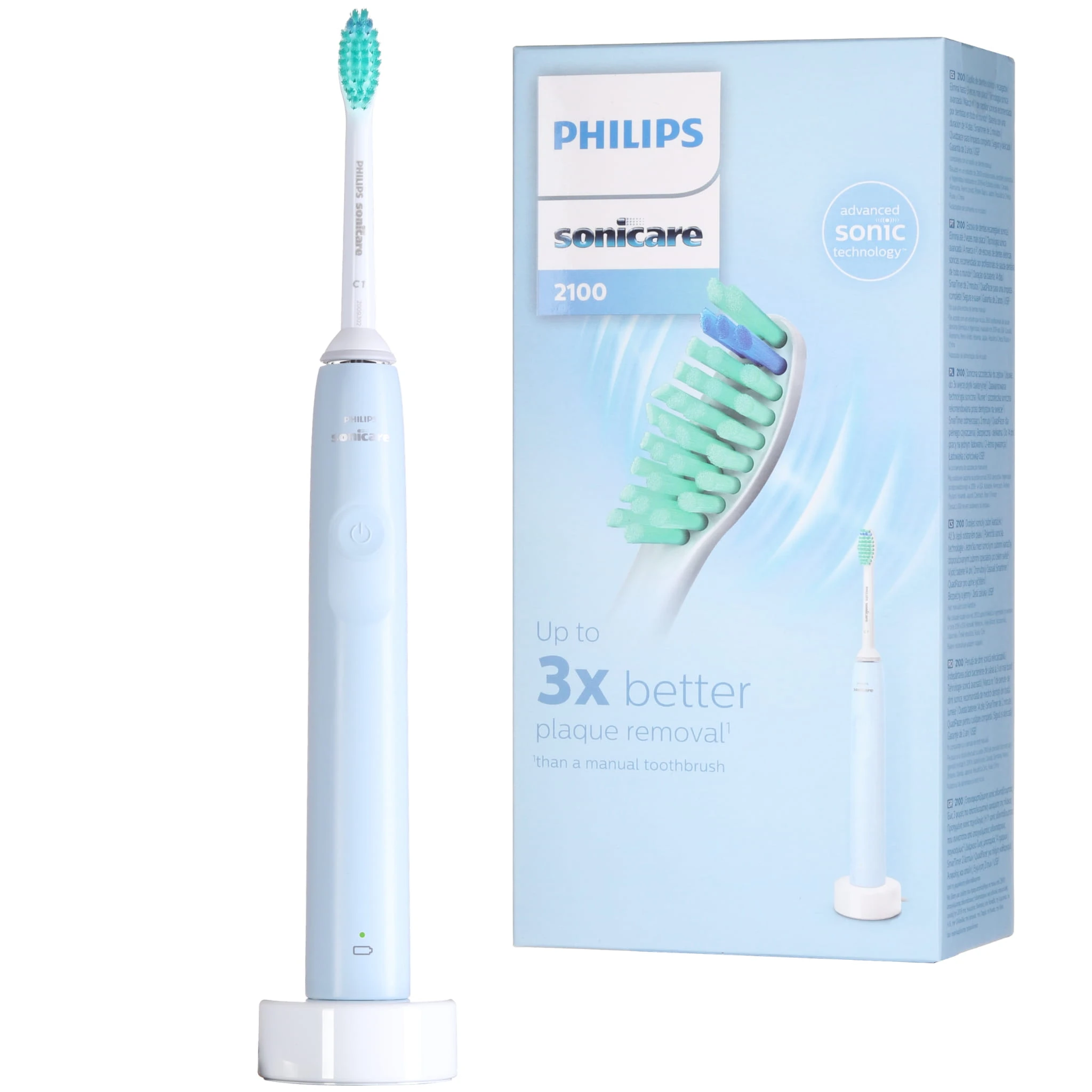Szczoteczka Soniczna Philips 2100 HX3651/12 niebieska