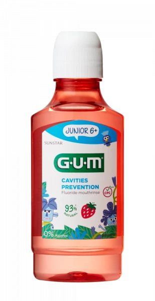 Płyn dla dzieci GUM Junior 6+ o smaku truskawkowym 300ml
