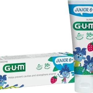 Pasta dla dzieci GUM Junior 6+ o smaku truskawkowym 50ml