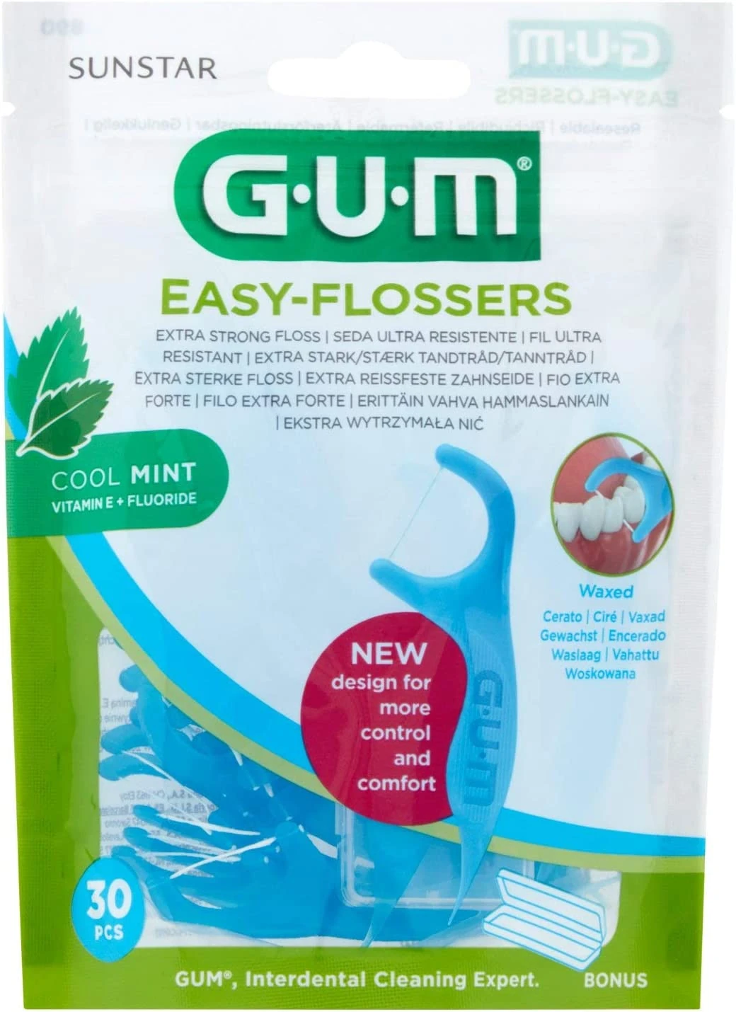Nitko-wykałaczki GUM EASY-FLOSSERS  do zębów 30szt.