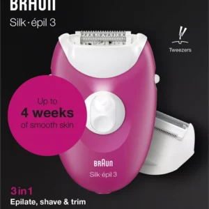 Depilator Braun Silk-epil 3 SE3-276 ciemny róż