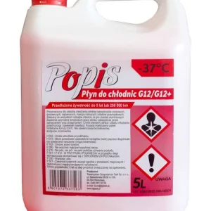 Płyn do chłodnic G12/G12+ 5l -37°C POPIS Różowy
