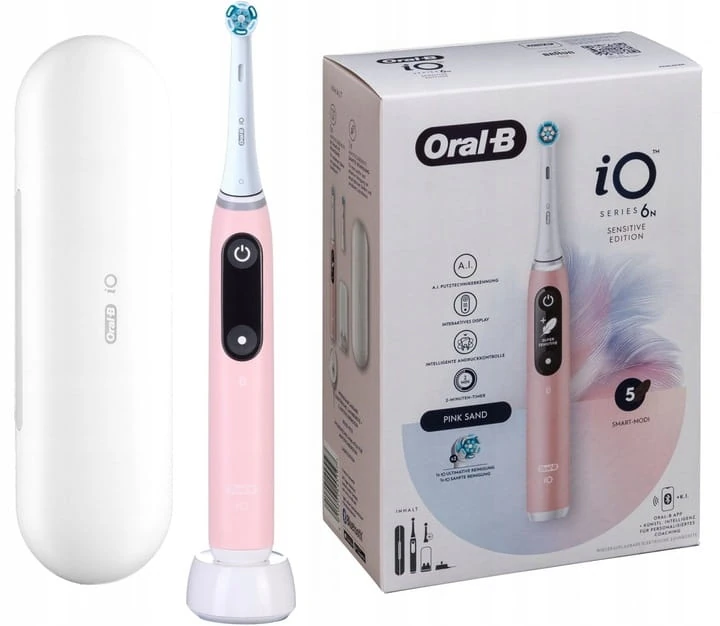 Szczoteczka magnetyczna Braun Oral-B iO 6N Pink Sand Sensitive Edition