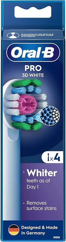 Końcówki Oral-B PRO 3D White  EB18pRX-4 białe 4szt.