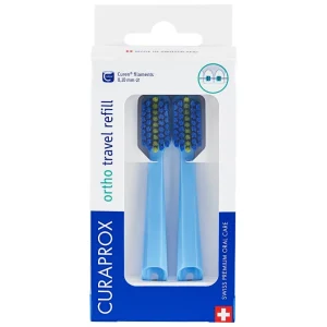 Końcówki Curaprox 5460 Ortho Travel Refill - 2szt. Niebieska