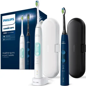 Szczoteczka soniczna PHILIPS Sonicare ProtectiveClean Seria 5100 HX6851/34 - dwie sztuki