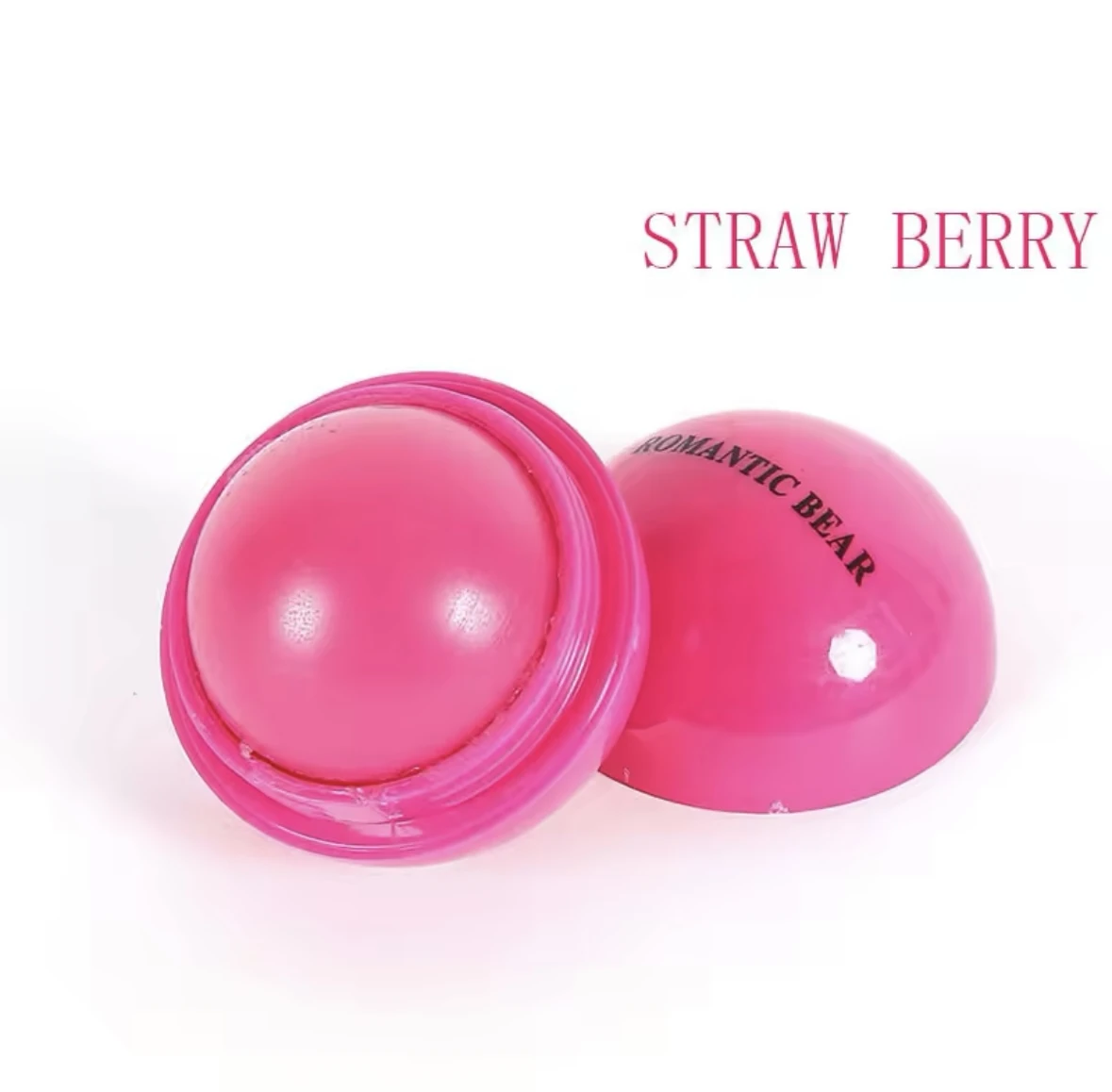 Romantic Bear - nawilżający balsam do ust Rose - Truskawka