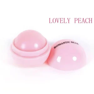 Romantic Bear - nawilżający balsam do ust Pink - Brzoskwinia
