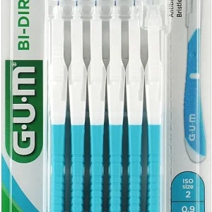 Szczoteczki międzyzębowe z chlorheksydyną GUM BI-DIRECTION - 0,9 mm 6 szt