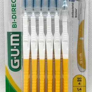 Szczoteczki międzyzębowe z chlorheksydyną GUM BI-DIRECTION - 1,4 mm 6 szt.