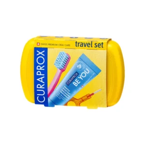 Curaprox Travel Set Be You - zestaw podróżny - żółty