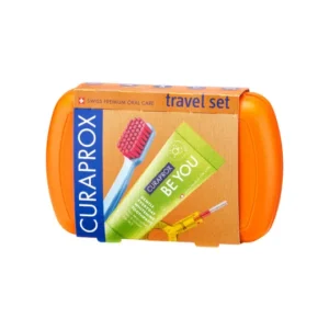 Curaprox Travel Set Be You - zestaw podróżny - pomarańczowy