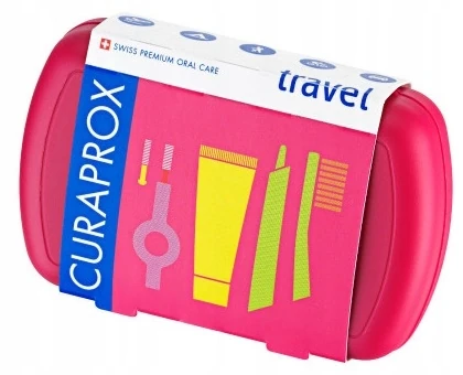 Curaprox Travel Set Be You - zestaw podróżny - fuksja