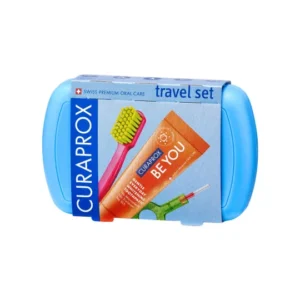 Curaprox Travel Set Be You - zestaw podróżny - niebieski