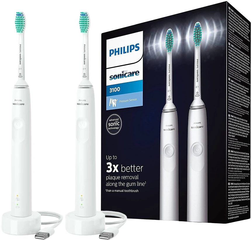 Szczoteczka soniczna Philips 3100 HX3675/13 DUO white