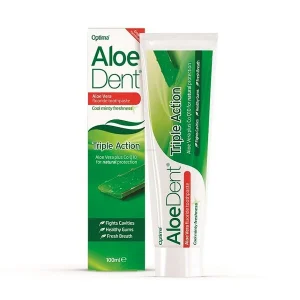 AloeDent Triple Action - Aloesowa Pasta do Zębów z fluorem, bez SLS 100 ml