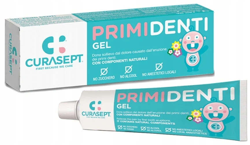 CURASEPT PRIMI DENTI - Naturalny żel na ząbkowanie- 20 ml