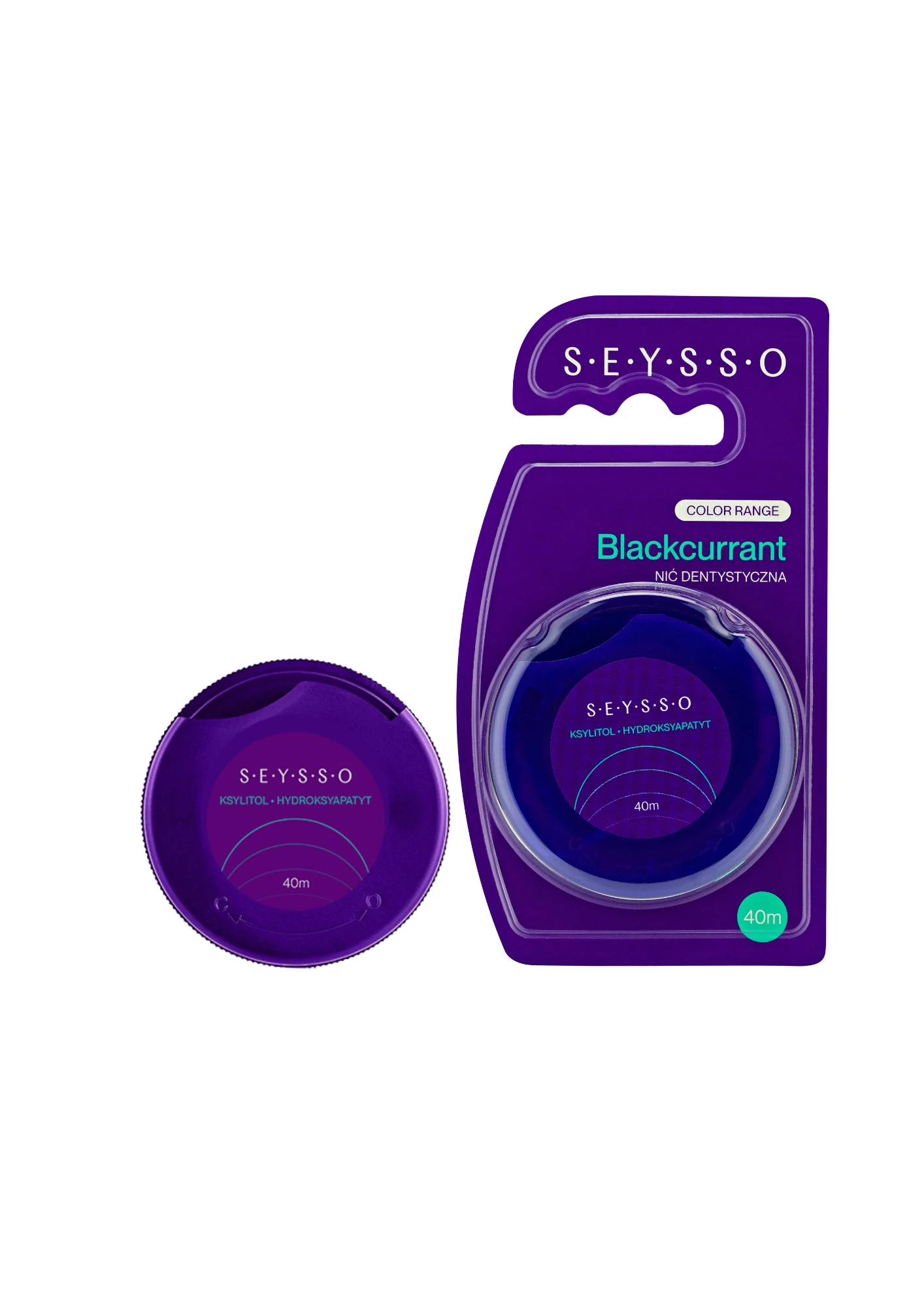 SEYSSO BLACKCURRANT Nić  dentystyczna z ksylitolem -  porzeczka 40 m