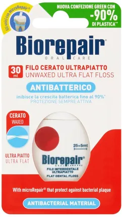 Biorepair Ultra Płaska - Niewoskowana Nić Dentystyczna 30 m