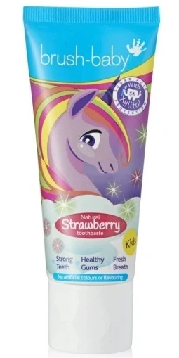 BRUSH-BABY Pasta dla dzieci Truskawka JEDNOROŻEC  3+ lat 50 ml