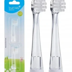 BRUSH-BABY BabySonic Końcówki do szczoteczki sonicznej 0-18 msc - 2 sztuki