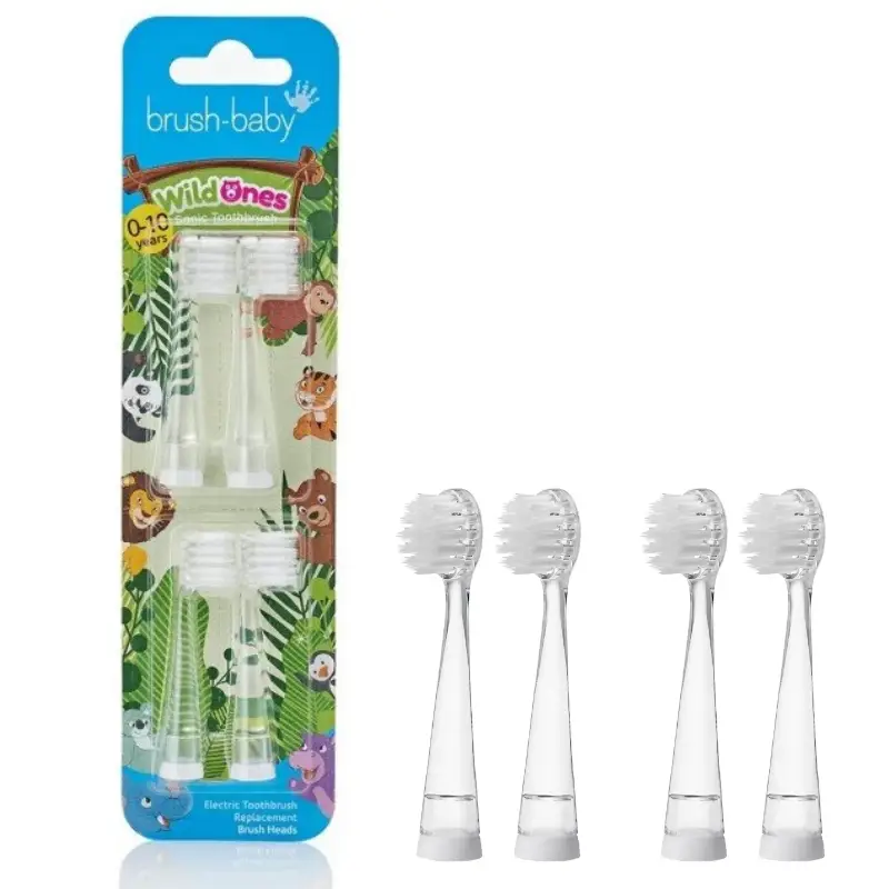 BRUSH-BABY WildOnes Końcówki do szczoteczki sonicznej 0-10 lat