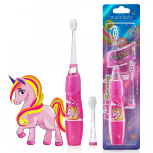 BRUSH-BABY KidzSonic Szczoteczka Soniczna JEDNOROŻEC 3+