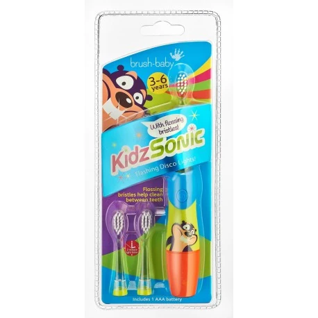 BRUSH-BABY KidzSonic Szczoteczka Soniczna BÓBR 3-6 lat
