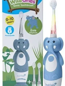 BRUSH-BABY WildOnes Szczoteczka Soniczna 0-10 lat SŁOŃ
