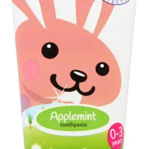 BRUSH-BABY Pasta do zębów dla dzieci króliczek  0-3 lat -  jabłko z miętą - 50ml