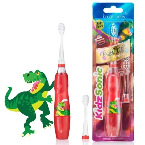 BRUSH-BABY KidzSonic Szczoteczka Soniczna DINOZAUR 3+