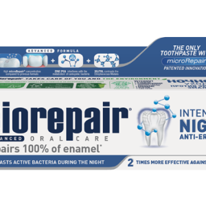 Biorepair Night - pasta z cząsteczkami Microrepair naprawiających powierzchnię szkliwa,  bez fluoru 75ml