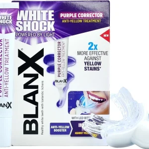 Blanx White Shock Purple Corrector + Led Bite Anti-Yellow Treatment - Intensywny kompleks wybielający White Shock