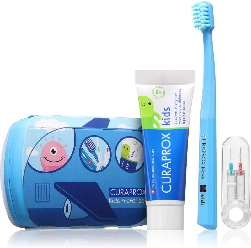 Curapox Travel Set Kids zestaw podróżny -niebieski