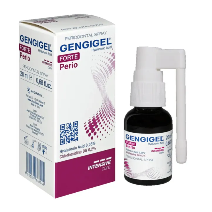 GENGIGEL FORTE Perio spray 20 ml z kwasem hialuronowym i chlorheksydyną 0,20%