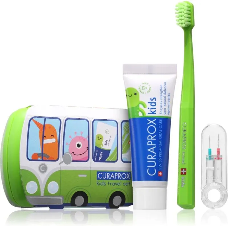 Curapox Travel Set Kids zestaw podróżny -zielony
