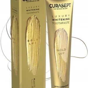 CURASEPT Gold Luxury - Wybielająca Pasta do Zębów z Cząsteczkami Złota 75 ml