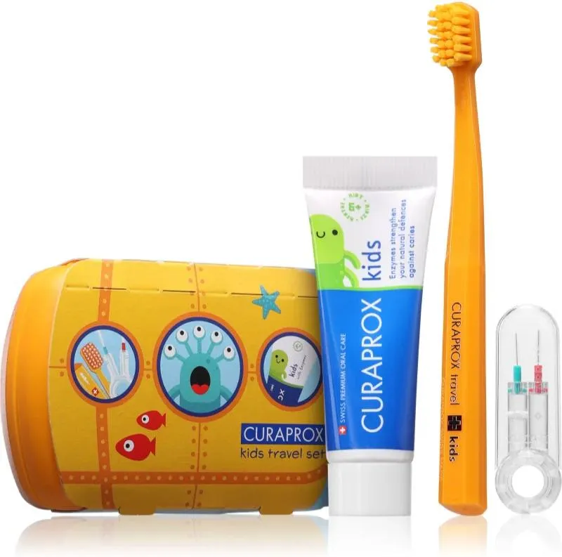 Curapox Travel Set Kids zestaw podróżny -pomarańcz