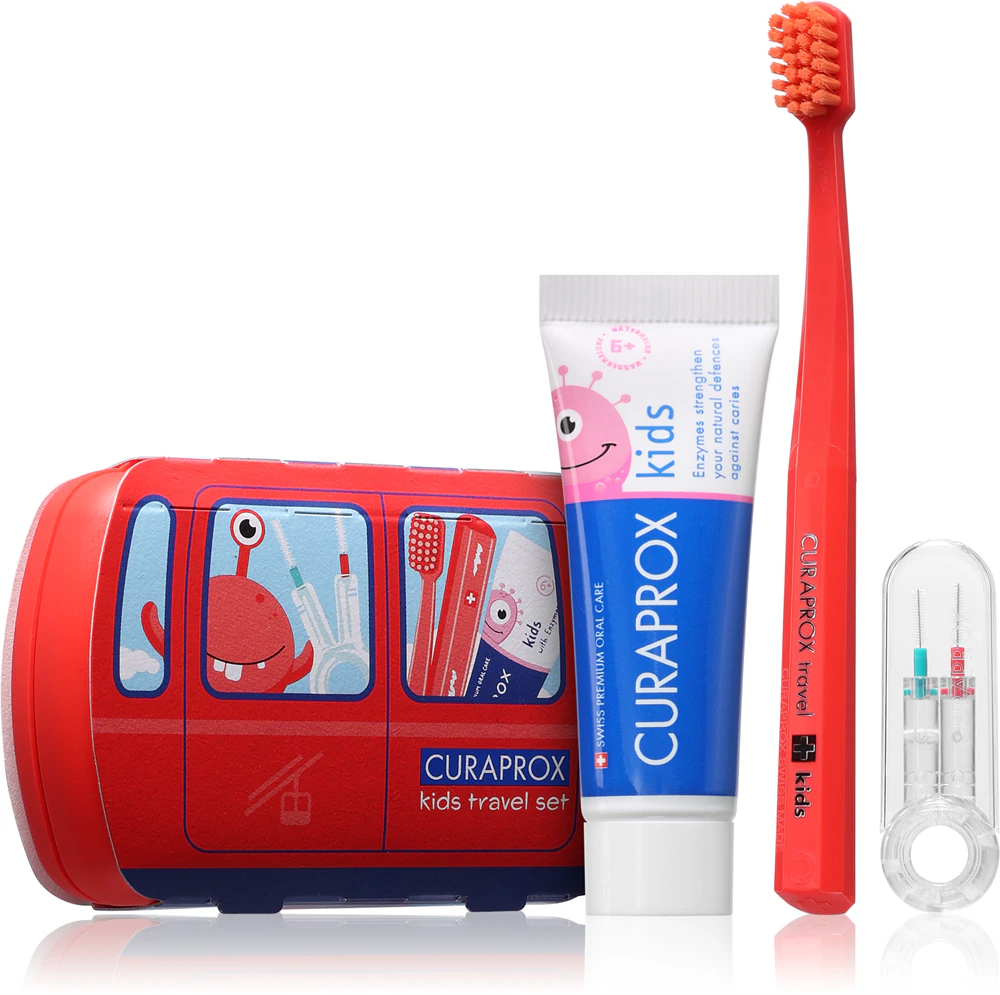 Curapox Travel Set Kids zestaw podróżny -czerwony