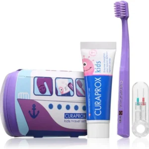Curapox Travel Set Kids zestaw podróżny -fiolet