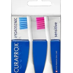 Końcówki Curaprox Hydrosonic Sensitive Rainbow niebieska/ różowa 2szt.