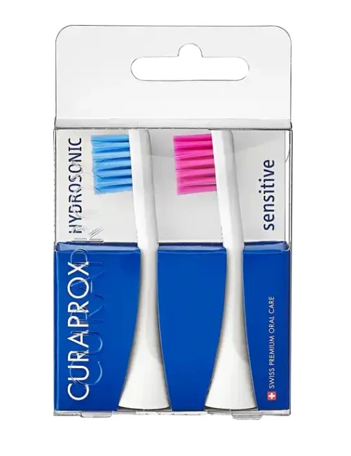 Końcówki Curaprox Hydrosonic Sensitive Rainbow  niebieska/ różowa 2szt.
