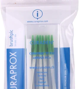 Curaprox TP 930 Brushpic – nylonowe wykałaczki dentystycznych z miękką, flokowaną końcówką - 10 sztuk