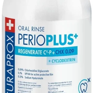 Curaprox Perio Plus Regenerate – płyn do płukania jamy ustnej z chlorheksydyną 0,09% – 900 ml