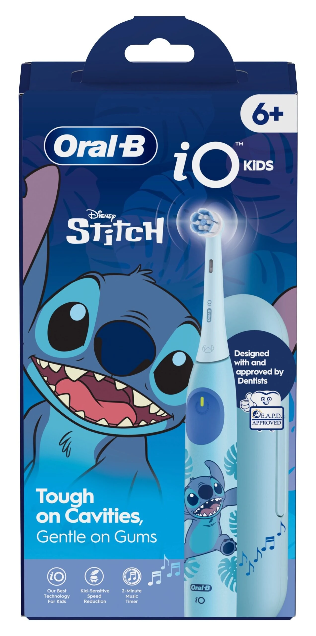 BRAUN ORAL-B iO2 kids 6+ szczoteczka magnetyczna Disney Stitch + etui