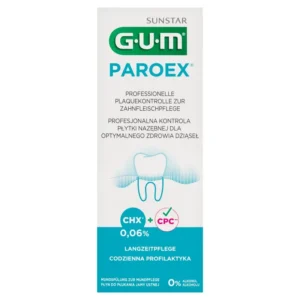 Płyn GUM Paroex 0,06%  z chlorheksydyną do codziennego stosowania - 500ml